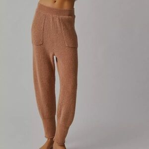 Free People COZY Knit Jogger Sweatpants L